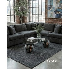 Modern Orta Sehpa & Top Sehpa Cam Sehpa & Küre Orta Sehpa - Dune - Fasulye - Füme Cam