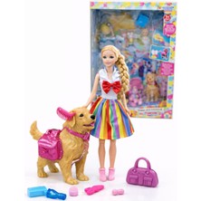 Nasyonel Toys Oyuncak Bebek Seti – Aksesuarlı Moda Bebek ve Köpek Figürü | 3+ Yaş
