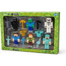 Nasyonel Toys Minecraft Figür Seti – Karakterler ve Aksesuarlar Oyuncak Seti (Çoklu Figür)