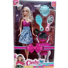 Nasyonel Toys Cindy Oyuncak Bebek Kuaför Seti – Tarak ve Ayna Aksesuarlı – Kız Çocuk Oyuncağı