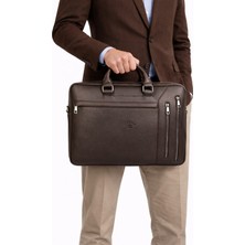 Derise Club Erkek Kahverengi 15 & 16 Inç Evrak ve Laptop Çantası