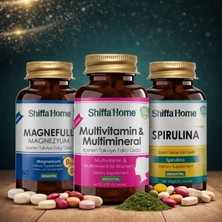 Çare Burada Çareburada Enerji Arkadaşları Set 3 Magnefull Magnezyum 60 Tablet + Multivitamin & Multimineral + Spirulina