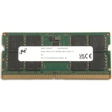 Micron Sodımm 32GB Ddr5 4800 Pc5 2rx8 MTC16C2085S1SC48BA1 Dizüstü Bilgisayar Ram Belleği