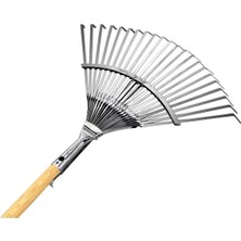 Normadia Çim ve Yaprak Toplama Tırmığı, Ayarlı Ahşap Saplı, Dayanıklı ve Kullanışlı