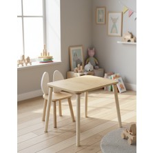 hepeğitim Ahşap Ders Çalışma Masası - Çocuk Aktivite Masası