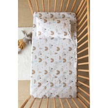 Lizayn Tekstil %100 Pamuk Ranforce Lastikli Çarşaf Seti 80X140 Çarşaf 35X45 Yastık Kılıfı
