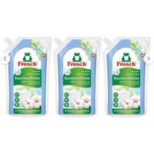 Frosch Pamuk Çiçeği Sensitive-Hassas Çamaşır Yumuşatıcı 1 L x 3 Adet – Bitki Bazlı, 40 Yıkama, Vegan