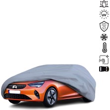 ULTRASHOP Opel Corsa E (2014 – 2019) Su Geçirmez Araba Brandası Dış Mekan Oto Brandası