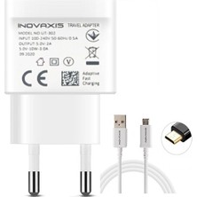 İnovaxis Güvenlik Etiketli 2A (Samsung - HTC - LG - General Mobile - Micro USB Üniversal Giriş) Şarj Cihazı