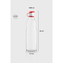 Renga Zen 1000 ml Cam Şişe 181001 Kırmızı