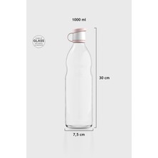 Renga Zen 1000 ml Cam Şişe 181001 Toz Pembe