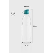 Renga Zen 1000 ml Cam Şişe 181001 Sky Turkuaz