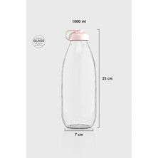 Renga Milky 1000 ml Cam Şişe 181009 Toz Pembe