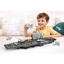 Nasyonel Toys Oyuncak Uçak Gemisi Seti – Savaş Gemisi & Jet Uçaklar – Askeri Oyun Seti – Çocuklar Için