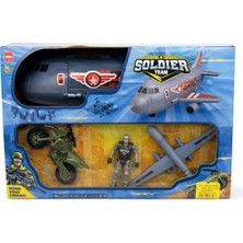 Nasyonel Toys Asker Uçak Oyuncak Seti | Savaş Uçağı ve Asker Figürleri | Aksiyon Oyun Seti | 3+ Yaş