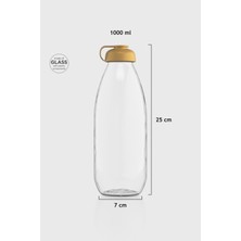 Renga Milky 1000 ml Cam Şişe 181009 Gold