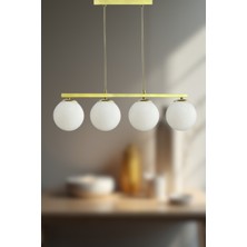 Ronisu Aydınlatma Velarion Sarkıt 4'lü Camlı Avize - Şık Tasarımlı Modern Avize