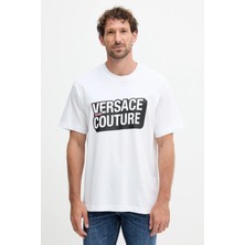 Versace Jeans Couture 79GAHP02 Erkek Tişört