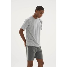 Purificado %100 Pamuk Yeni Sezon Yazlık Erkek Bisiklet Yaka Pijama Takımı