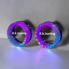 Yuvarlak 2.5 Inç 5d Angel Eyes Pixel App + Kayar Sinyal