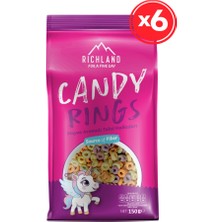 Richland Candy Rings Meyve Aromalı Tahıl Halkaları 150 G x 6 Adet