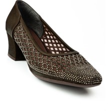 Miss Park Moda 502 Kahverengi Taşlı Topuklu Abiye Kadın Ayakkabı