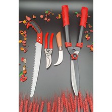 Normadia Çim Budama Makası ve Ağaç Testeresi 4'lü Set, Bahçe Araçları