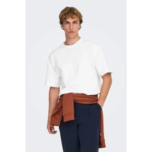 Only & Sons Onsfred % 100 Pamuk Relaxed Fit Bisiklet Yaka T Shirt Erkek T Shirt 22022532