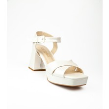 Miss Park Moda 99 Sedef Platform Topuklu Abiye Kadın Ayakkabı