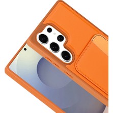 Roketcim Galaxy S24 Ultra Kılıf Kartlıklı X-Kart Silikon Kapak