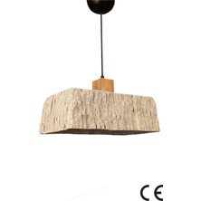 HMY Design Monalitha Handmade Karbon Beton Avize | Salon Avize Modelleri | E27 Tekli Sarkıt | Modern Tasarım: