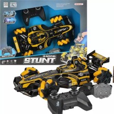 Toyska Bilek Kontrollü Duman Atan Işıklı Uzaktan Kumandalı Rc Yarış Arabası 2.4g - Sarı