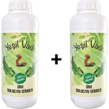 Yeşil Vadi Üstün Besleyici Organik Sıvı Solucan Gübresi 2 Adet 1 Litrelik Paket
