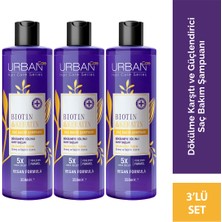Urban Care Biotin & Keratin Dökülme Karşıtı ve Sağlıklı Uzamaya Yardımcı Saç Bakım ŞAMPUANI-350 Ml-Vegan 86806 X3