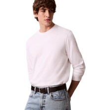Calvin Klein LV04LD227G Ls Supima Interlock Solide Erkek Tişört