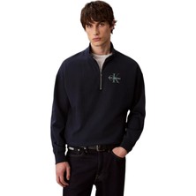 Calvin Klein LV04RD236 Ls Premium Terry Micro Monologo Erkek Sweatshirt