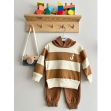 Junies Baby Çizgi Baskılı Ikili Takım