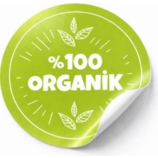 Koliciabla Organik Ürün Sticker Etiket (5x5cm) - 35 Adet  Doğallığın Güven Veren İmzası