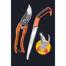 Normadia Yüksek Kalite Bağ Bahçe Budama Makası Ağaç Dal Testeresi 2'li Set