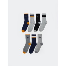 Lc Waikiki Yeni Sezon Desenli Erkek Çocuk Soket Çorap 7'li