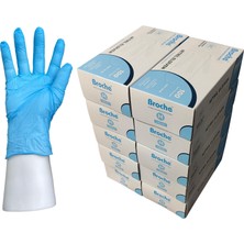 Broche Pudrasız Mavi Nitril Eldiven M Beden 10'lu Paket
