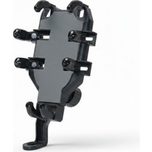 Viamean Motosiklet Ayna Montajlı Telefon Tutucu Düz Model Sağlam Tutuş