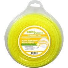 Normadia Motorlu Tırpan Misinası 3,3 mm Kare Bükümlü 54 M Çim ve Ot Kesimi