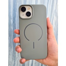 iPhone 15 Magsafe ile Uyumlu Yumuşak Soft Mükemmel Manyetik Esnek Lansman Silikon Kılıf