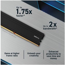 Crucial Pro 16GB DDR5-5600 Udımm CL46 CP16G56C46U5 Pc Ram Oyun ve Tasarım Uyumlu Yüksek Performans