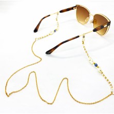 Gözlük İpi Nazar Boncuğu Detaylı Gözlük Zinciri