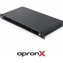 Apronx 24 Port Sc Dx Fiber Optik Patch Panel Kasetli Kızaklı