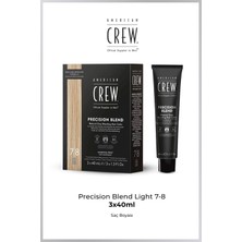 American Crew Precision Blend 7-8 Erkek Beyaz Saç Kapatıcı 3 x 40 ml