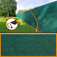 Morilu %95LIK Yeşil Çit Filesi - Overloklu - Bahçe Çit Filesi - Yeşil Çit Gölgeliği - Tel Çit Örtüsü