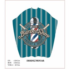 PolenPlus Lüx Berber Kuaför Saç Kesim Önlüğü Dijital Baskılı Penuar 16